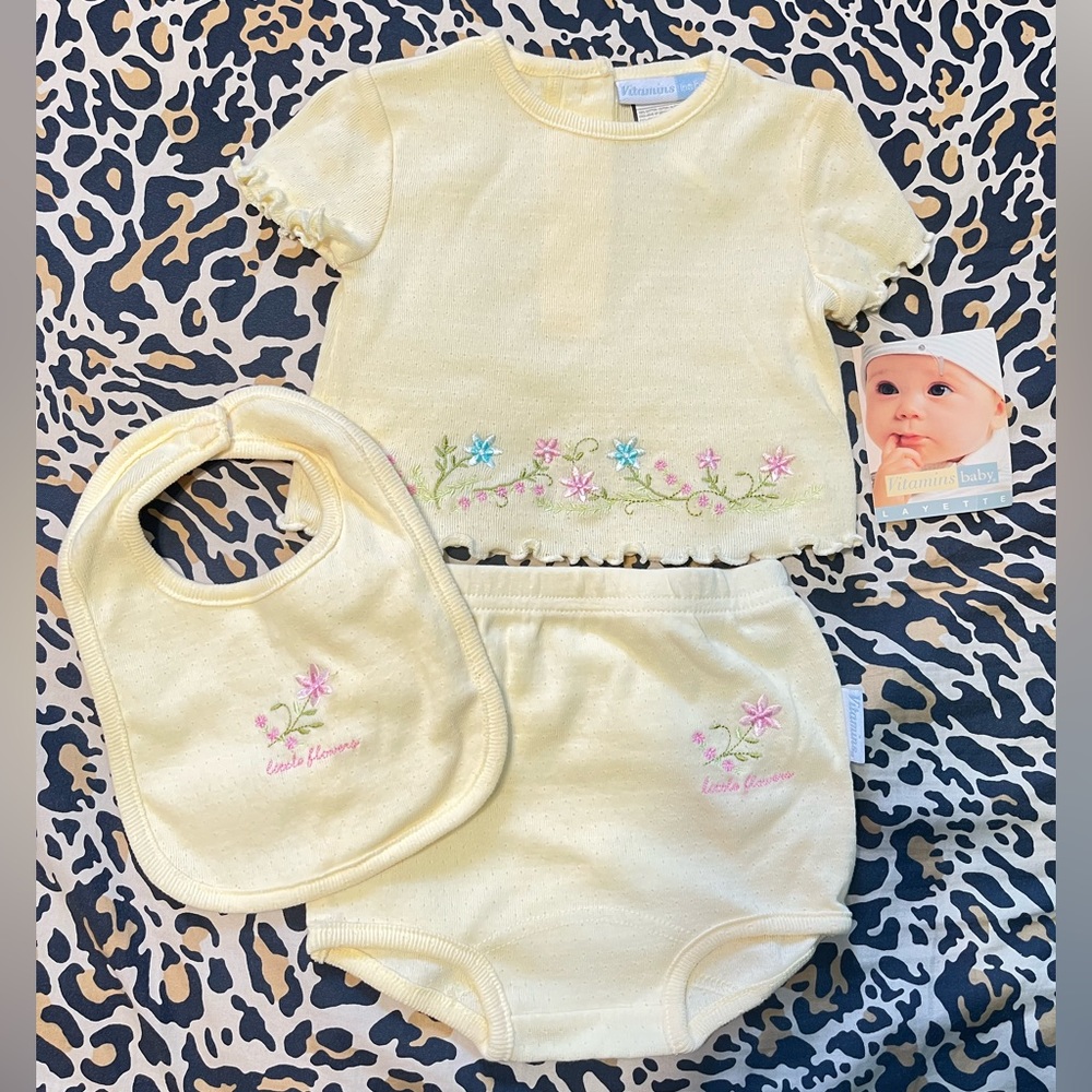 NWT Vitamins Baby 3 piece set 3-6 months